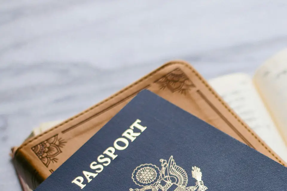 Passport and travel documents ready for arrival in Bali